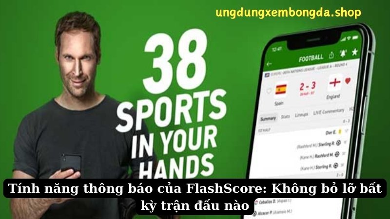 Tính năng thông báo của FlashScore: Không bỏ lỡ bất kỳ trận đấu nào