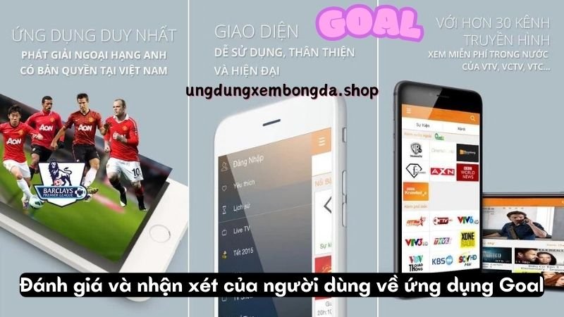 Đánh giá và nhận xét của người dùng về ứng dụng Goal