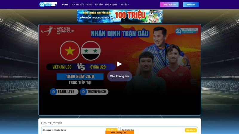 Khám Phá Góc Nhìn Mới Về Bóng Đá Trực Tiếp 2Qlive 7 Hệ thống link xem trực tiếp bóng đá chất lượng